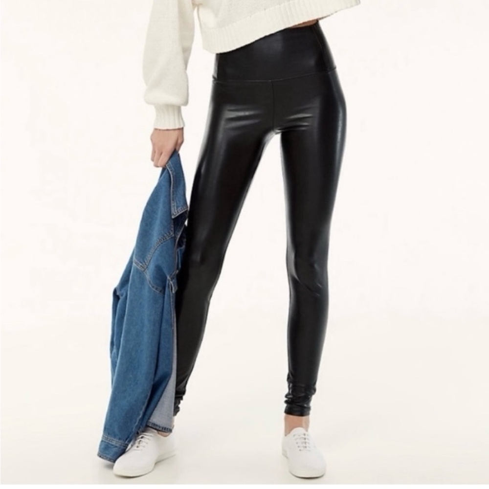 Aritzia Wilfred Faux Leather Legging High Waisted - Picture 2 of 5